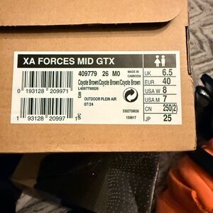 Salomon XA Forces Mid GTX Boots in Tan